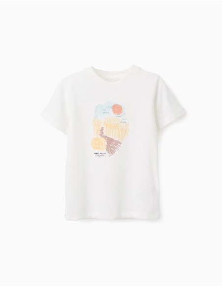 CAMISETA MANGA CORTA DE ALGODÓN