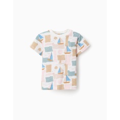 CAMISETA DE ALGODÓN BARCOS