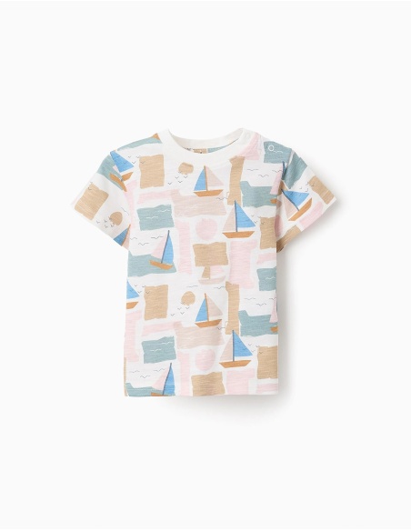 CAMISETA DE ALGODÓN BARCOS