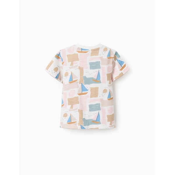 CAMISETA DE ALGODÓN BARCOS