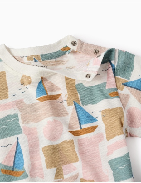 CAMISETA DE ALGODÓN BARCOS