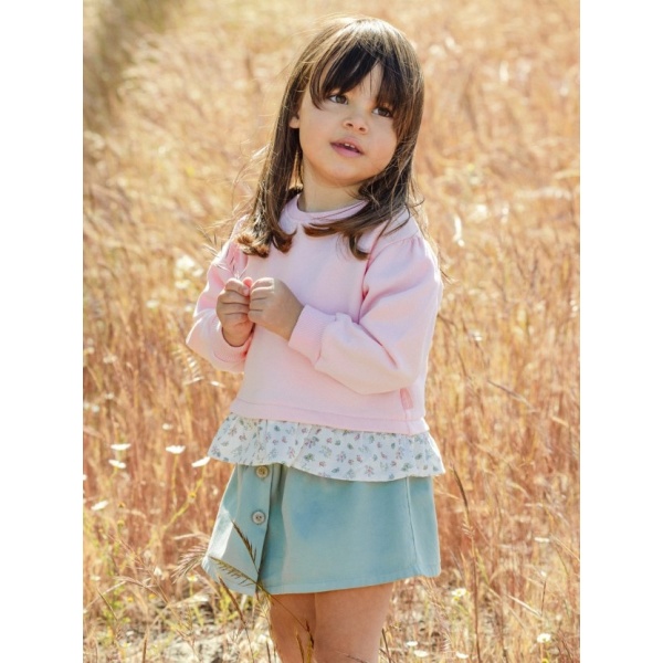 SUDADERA CON VOLANTE LARANJINHA