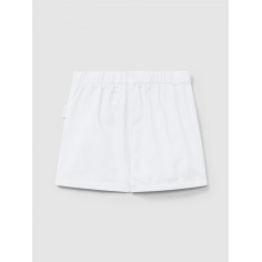 PANTALÓN CORTO LISO BLANCO EN SARGA 2