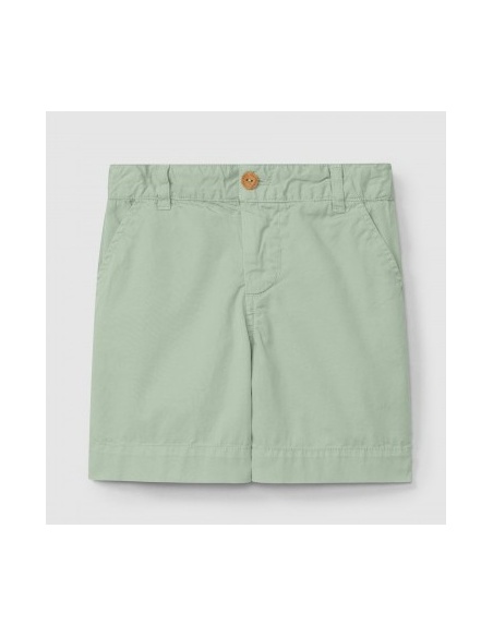 PANTALÓN CORTO VERDE DE SARGA LARANJINHA