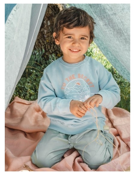 SUDADERA `TO THE SECRET ADVENTURE´LARANJINHA