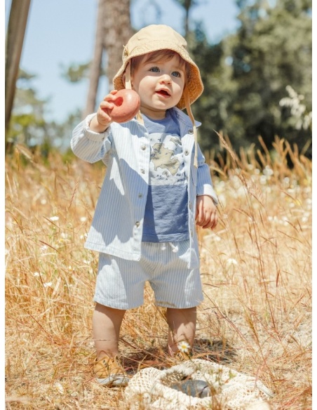 CAMISETA MANGA CORTA `MAP OF THE SECRET ISLAND´LARANJINHA