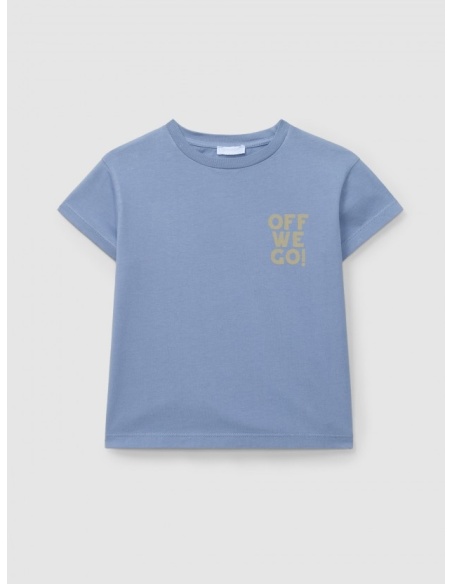 CAMISETA MANGA CORTA `OFF WE GO´LARANJINHA