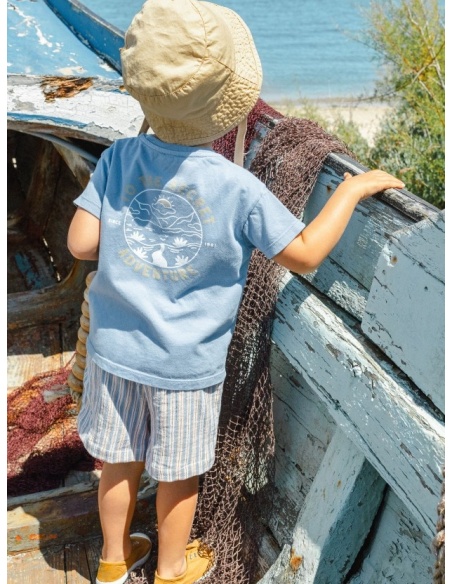 CAMISETA MANGA CORTA `OFF WE GO´LARANJINHA