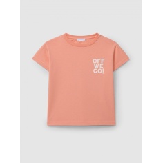 CAMISETA MANGA CORTA `OFF WE GO´NARANJA LARANJINHA