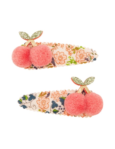CLIPS FLORAL CHERRIES