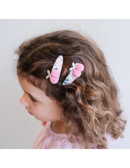 CLIPS FLORAL CHERRIES