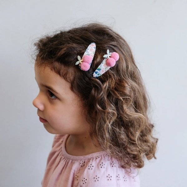 CLIPS FLORAL CHERRIES