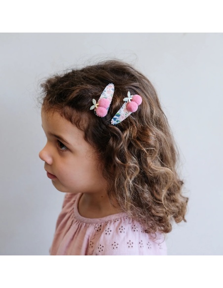 CLIPS FLORAL CHERRIES