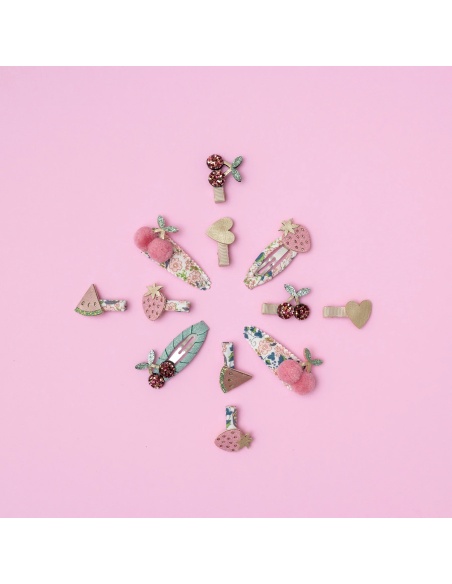 CLIPS FLORAL CHERRIES