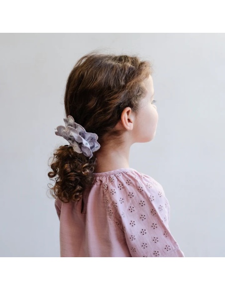 SCRONCHIE FLORAL DOBLE CAPA