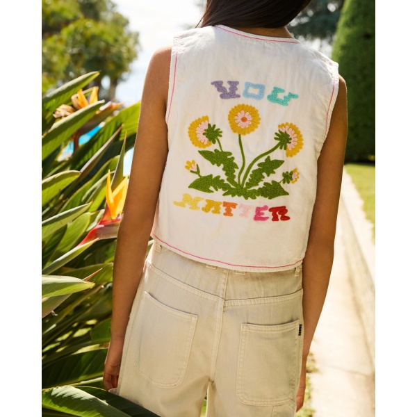 CHALECO BORDADO `FANCY DANDELION´MOLO