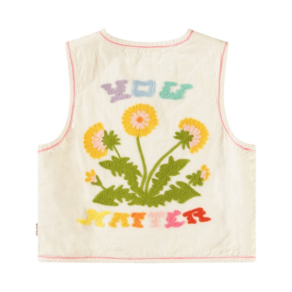 CHALECO BORDADO `FANCY DANDELION´MOLO