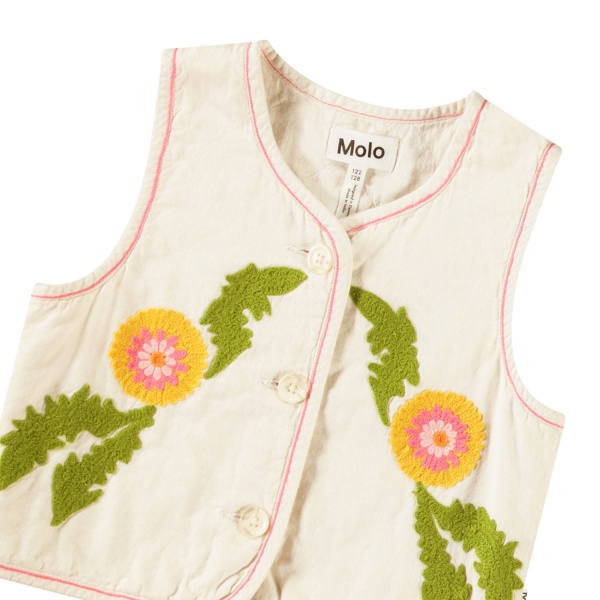 CHALECO BORDADO `FANCY DANDELION´MOLO