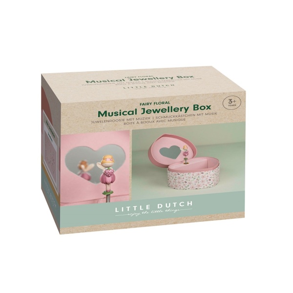 CAJA DE MÚSICA JOYERO CORAZÓN LITTLE DUTCH