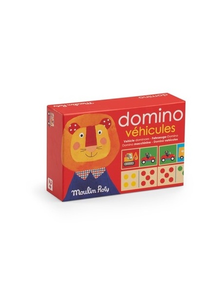 DOMINÓ DE VEHÍCULOS DE MADERA