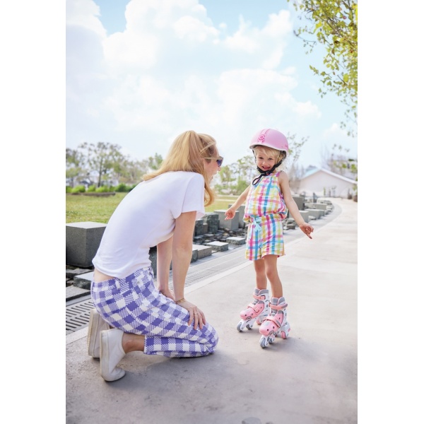 PATINES EN LÍNEA 2 EN 1 30-33 ROSA PASTEL