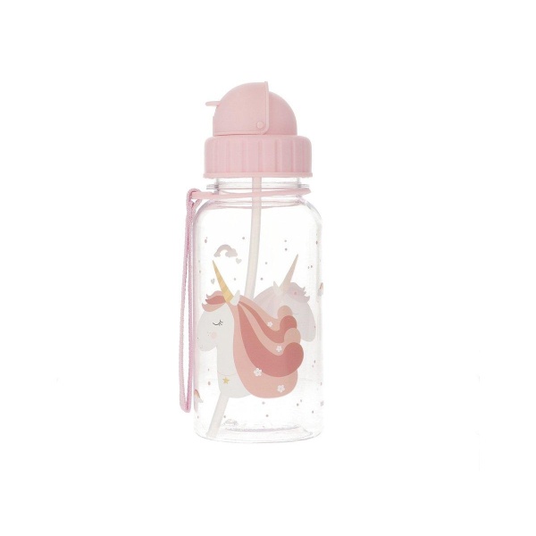 BOTELLA PLÁSTICO UNICORNIO