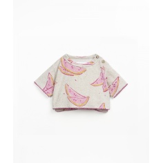 SUDADERA ESTAMPADA CON EFECTO PELUCHE PLAY UP