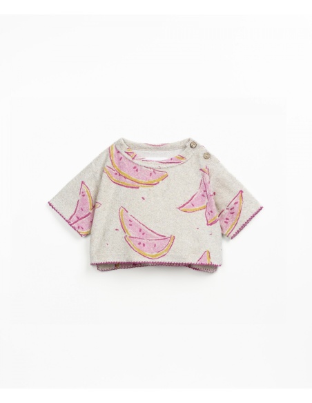 SUDADERA ESTAMPADA CON EFECTO PELUCHE PLAY UP