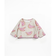 SUDADERA ESTAMPADA CON EFECTO PELUCHE PLAY UP