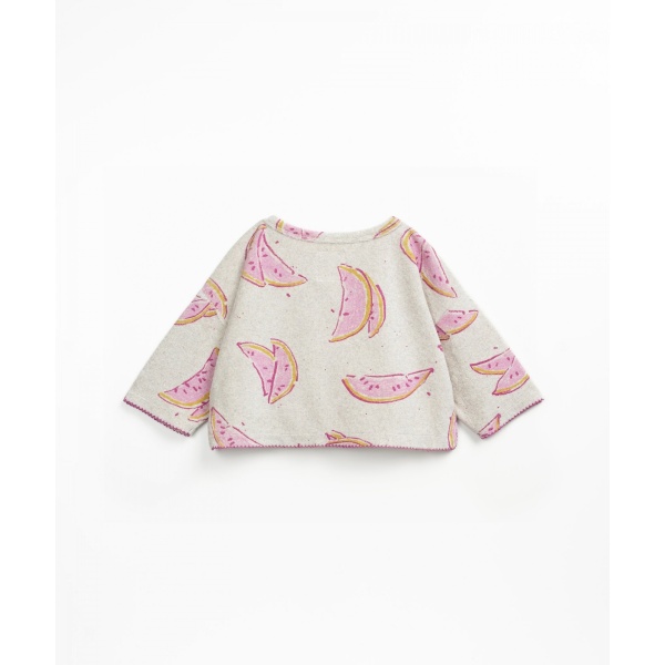 SUDADERA ESTAMPADA CON EFECTO PELUCHE PLAY UP