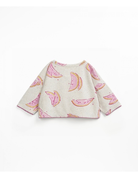 SUDADERA ESTAMPADA CON EFECTO PELUCHE PLAY UP