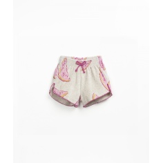 PANTALONES CORTOS ESTAMPADOS CON BOTONES DE COCO PLAY UP