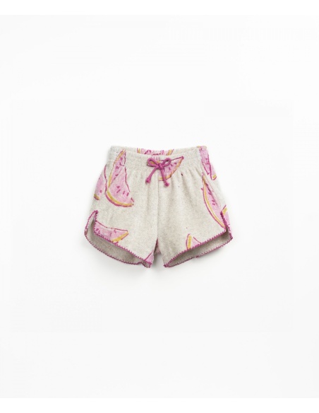 PANTALONES CORTOS ESTAMPADOS CON BOTONES DE COCO PLAY UP