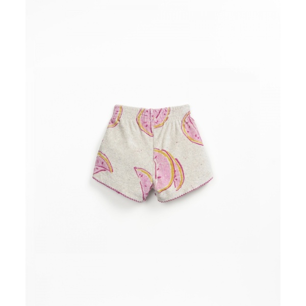 PANTALONES CORTOS ESTAMPADOS CON BOTONES DE COCO PLAY UP