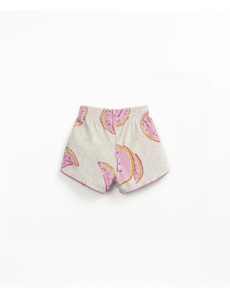 PANTALONES CORTOS ESTAMPADOS CON BOTONES DE COCO PLAY UP