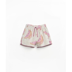 PANTALONES CORTOS ESTAMPADOS CON BOTONES DE COCO PLAY UP