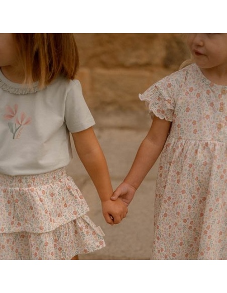 FALDA CON VOLANTES JARDÍN DE HADAS