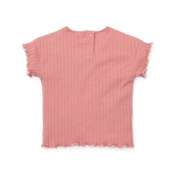 CAMISETA MANGA CORTA ROSA JARDÍN DE HADAS
