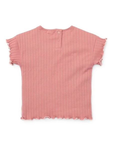 CAMISETA MANGA CORTA ROSA JARDÍN DE HADAS