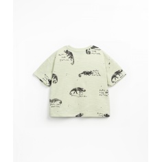 CAMISETA ESTAMPADO DE CAMALEONES Y BOTONES DE COCO PLAY UP 2