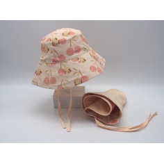 GORRO BUCKET CHERRIES REVERSIBLE UPF 50+