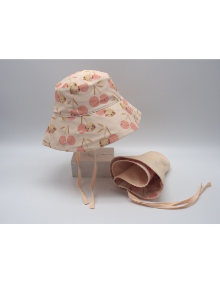 GORRO BUCKET CHERRIES REVERSIBLE UPF 50+