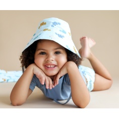 GORRO BUCKET AZUL REVERSIBLE  SOLAR UPF 50