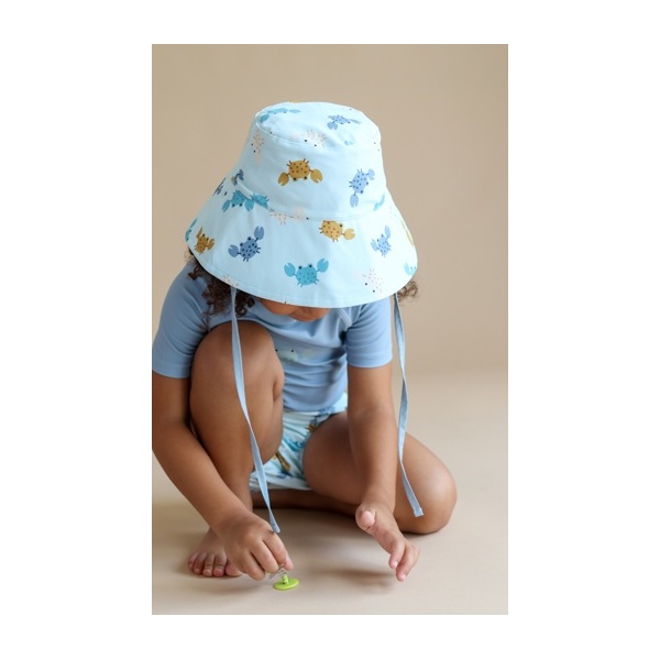 GORRO BUCKET AZUL REVERSIBLE  SOLAR UPF 50