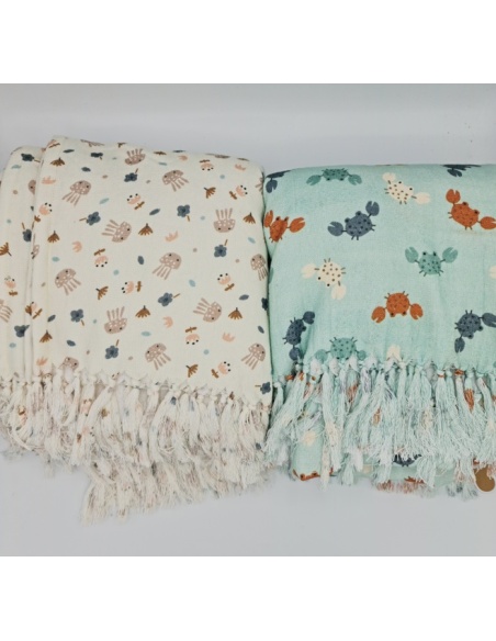 TOALLA CANGREJOS AZUL