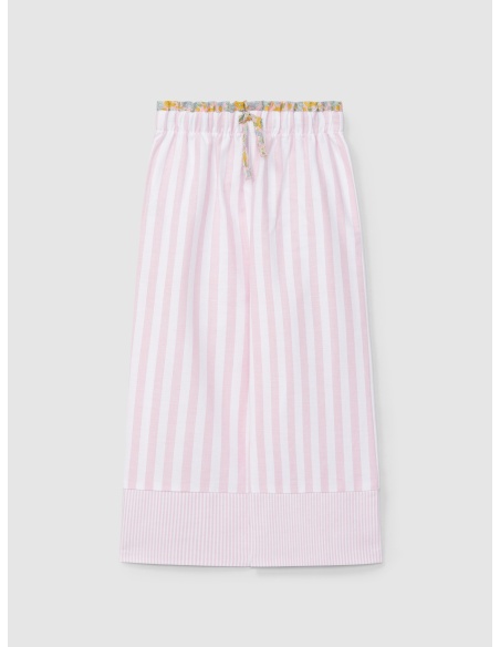 PANTALÓN ANCHO A RAYAS LARANJINHA