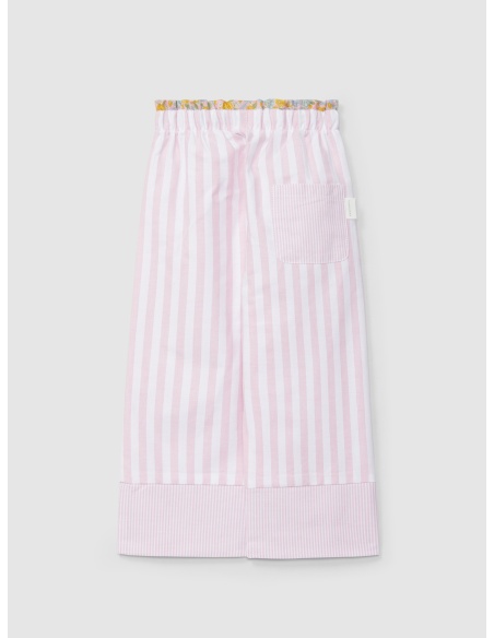 PANTALÓN ANCHO A RAYAS LARANJINHA