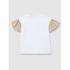 CAMISETA "YOU ARE SWEET" MANGAS DE VOLANTE LARANJINHA 2