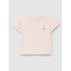 CAMISETA "YOU ARE SWEET" MANGAS DE VOLANTE LARANJINHA