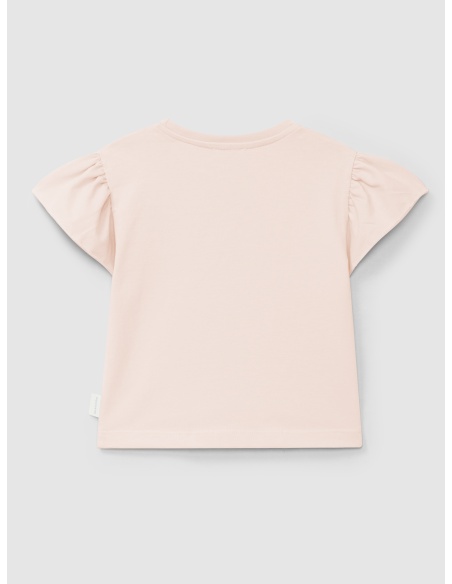 CAMISETA "YOU ARE SWEET" MANGAS DE VOLANTE LARANJINHA